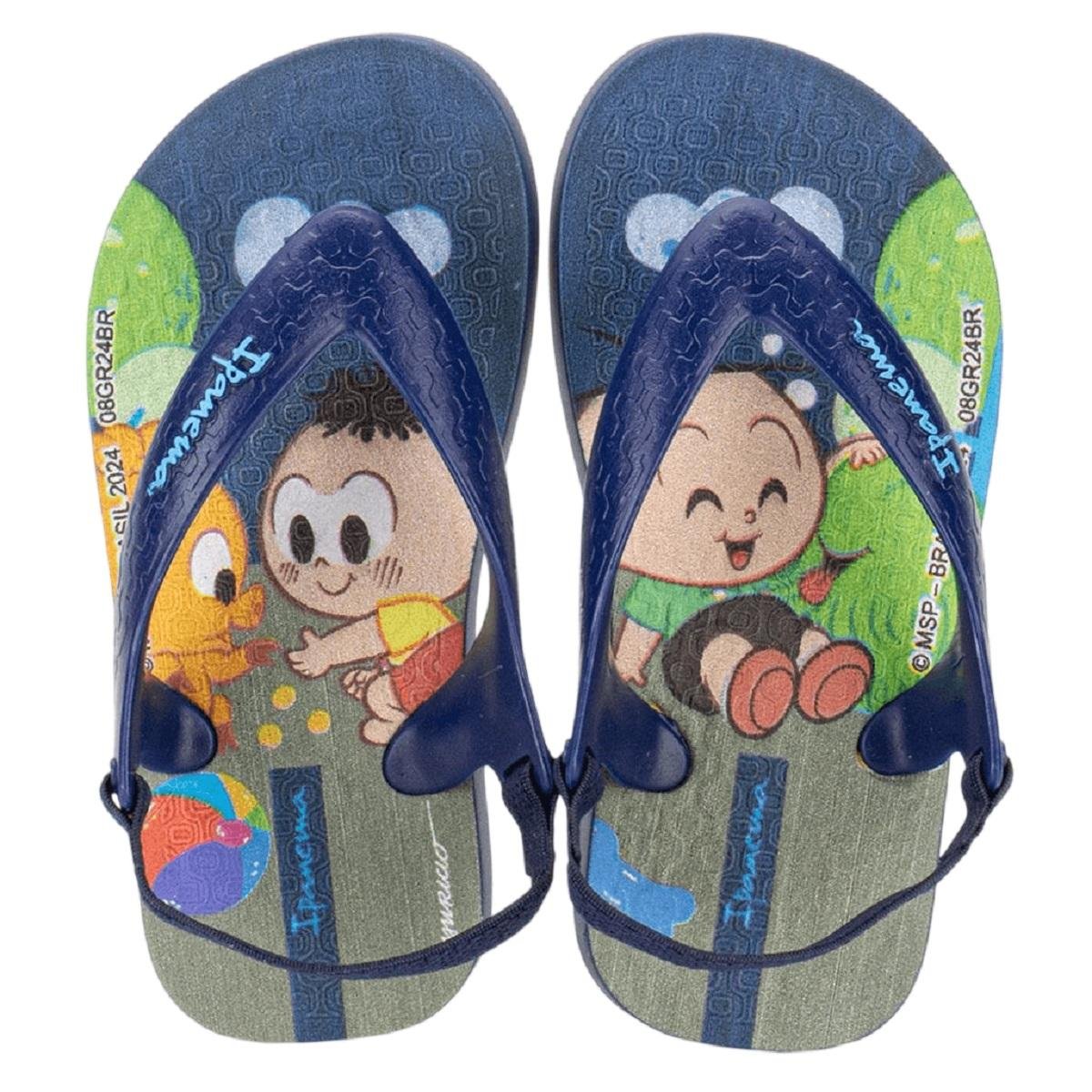 Chinelo Infantil Menino Turma Da Monica Ipanema 26791 Azul Azul 1