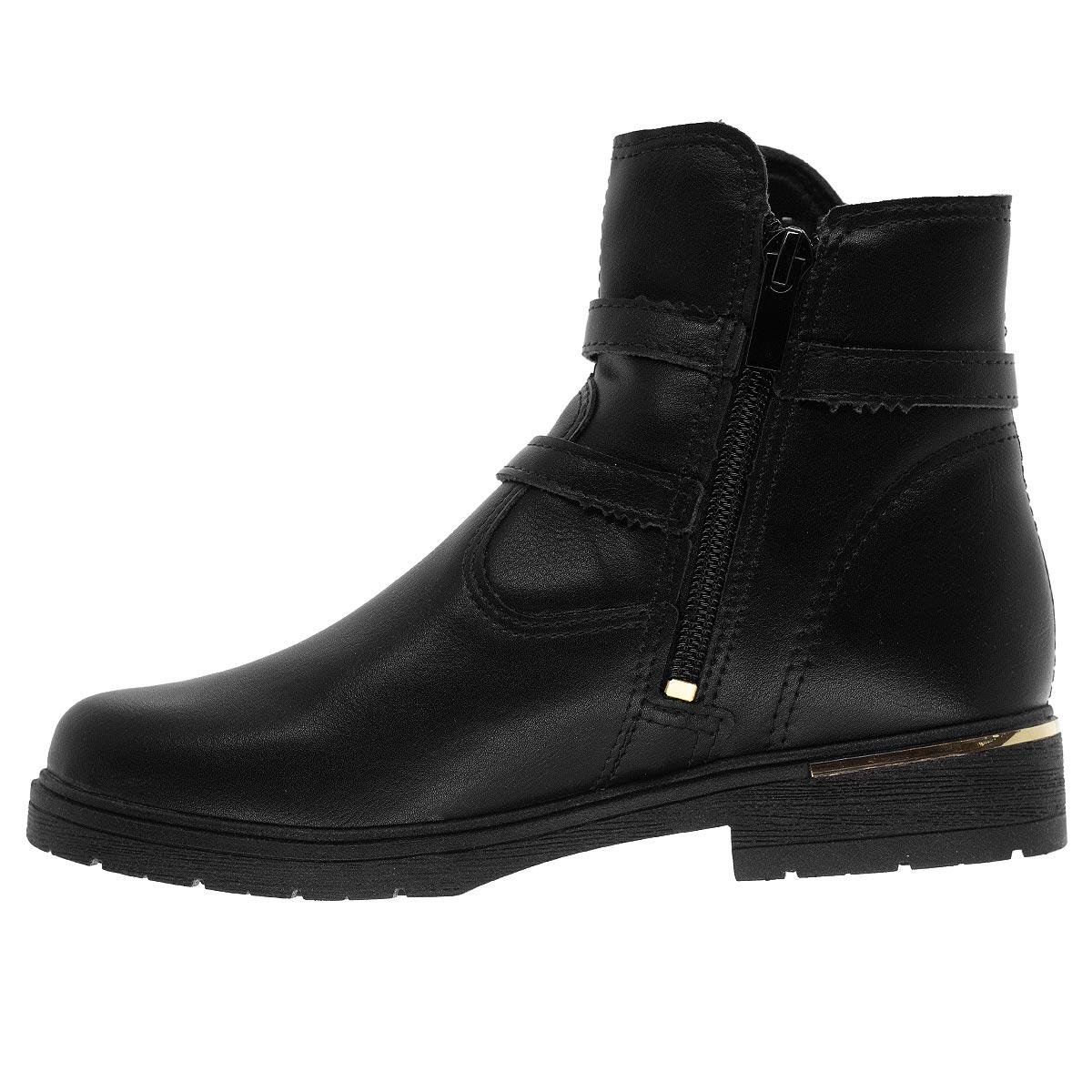 Bota Cano Curto Infantil Menina Pink Cats V6071 Preta Preto 2