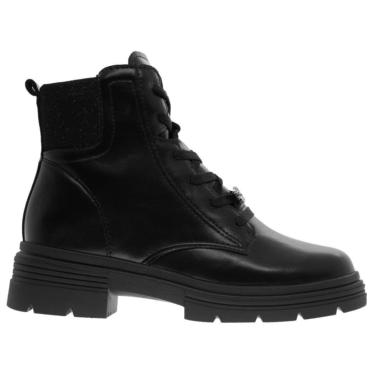 Bota Coturno Infantil Menina Pink Cats V6081 Preta