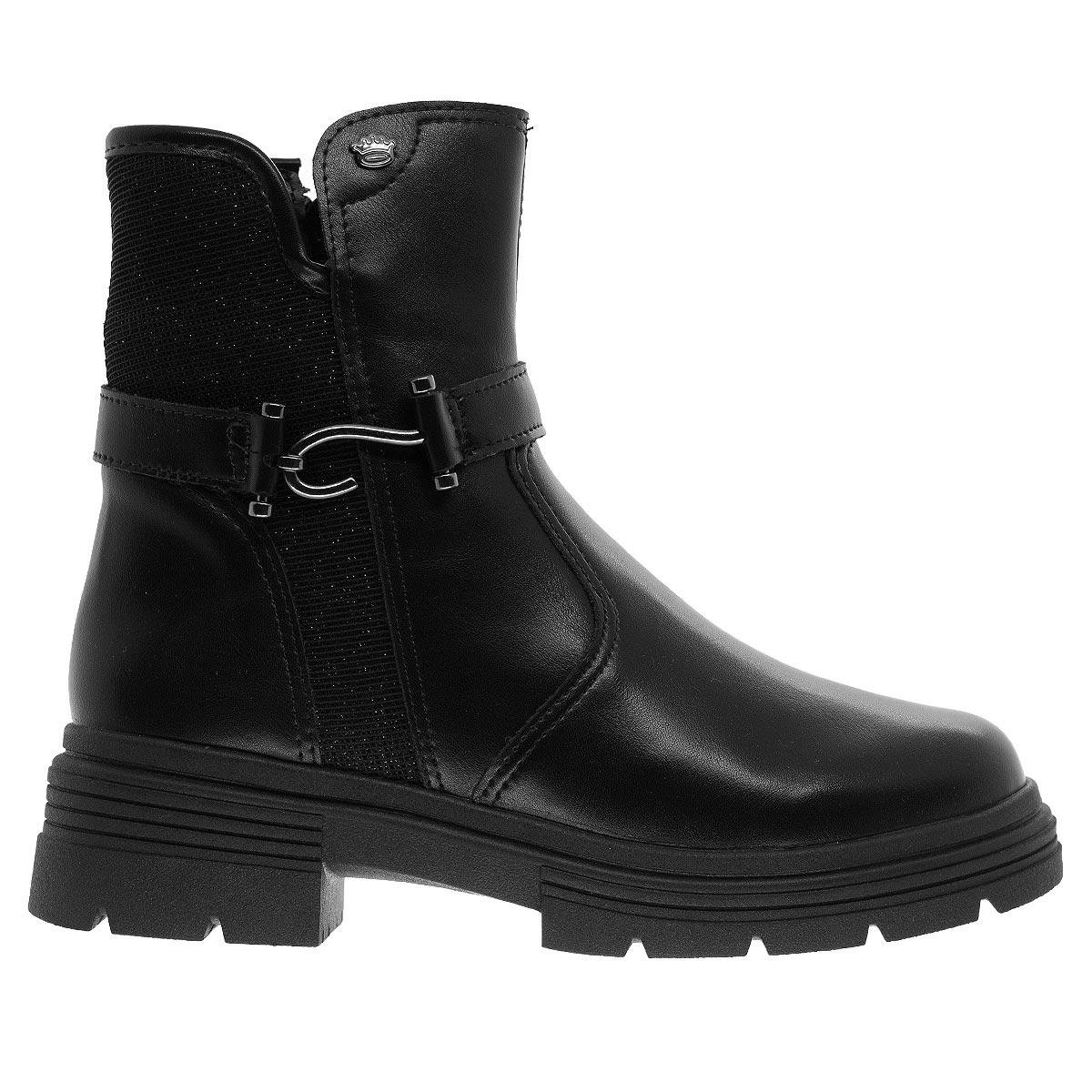 Bota Cano Curto Infantil Menina Pink Cats V6082 Preta