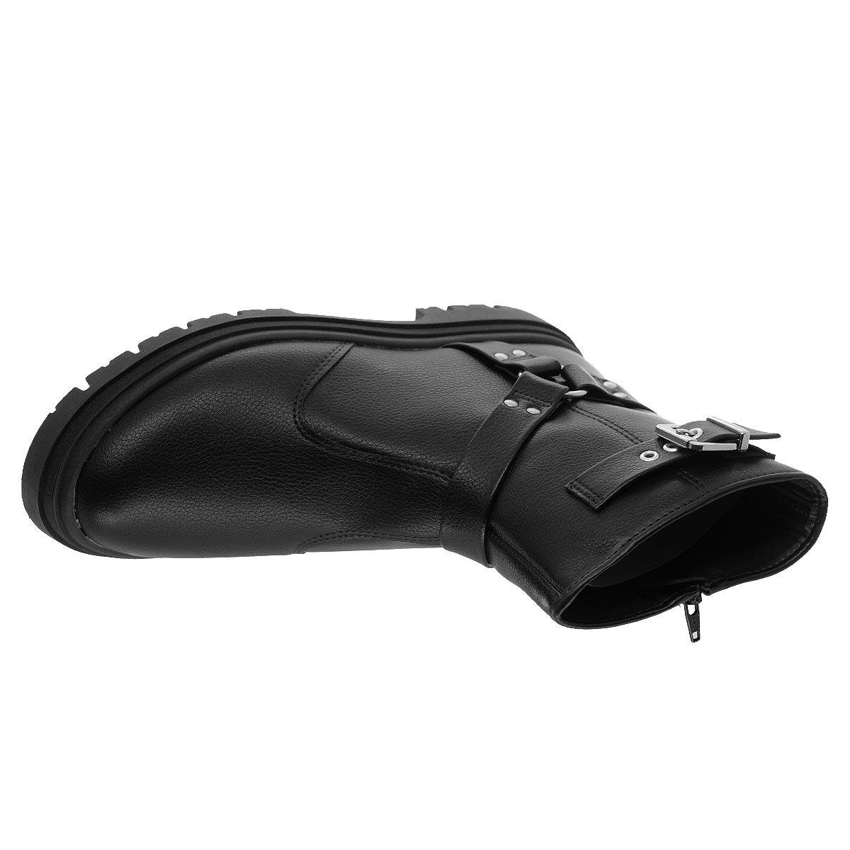Bota Cano Médio Feminina Tratorado Moleca 5344.209 Preto Preto 3