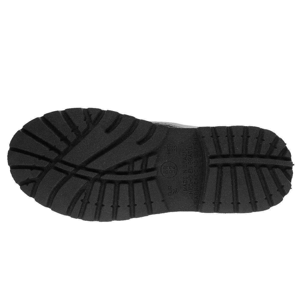 Bota Coturno Infantil Menina Fashion Fz 4115 Preta Preto 4