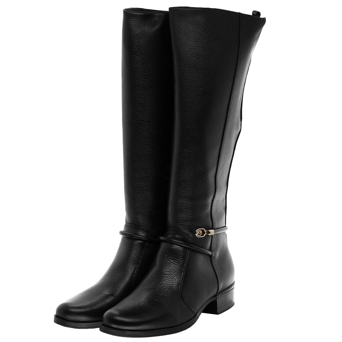 Bota Cano Longo Feminina Pegada 282064 Preto Preto 4