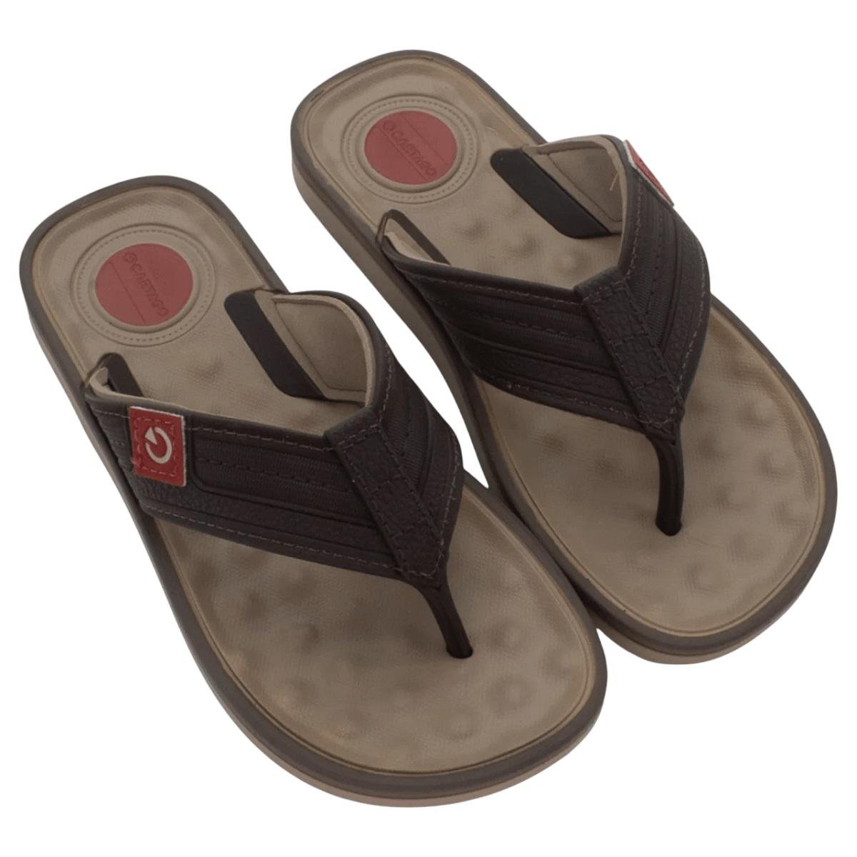 Chinelo Infantil Menino Cartago Alabama Bege Bege 2