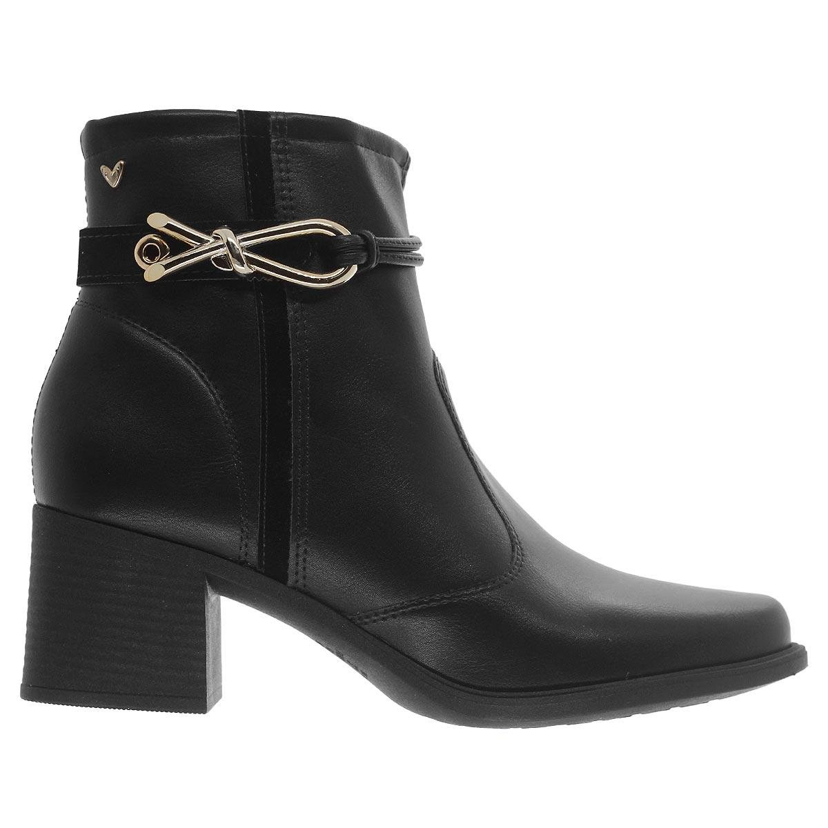 Bota Cano Curto Feminina Mississipi J0342 Preto