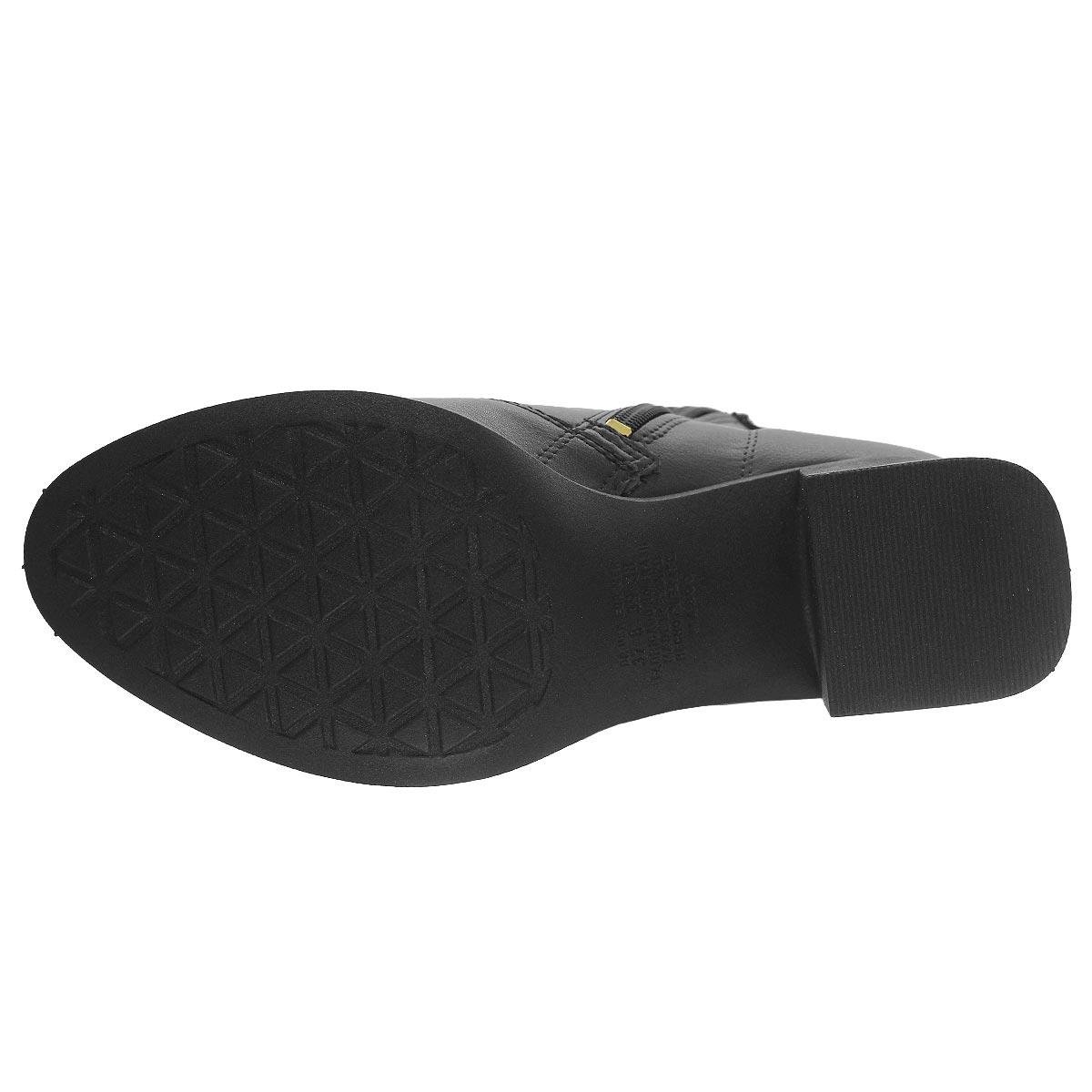 Bota Cano Curto Feminina Mississipi J0342 Preto Preto 4