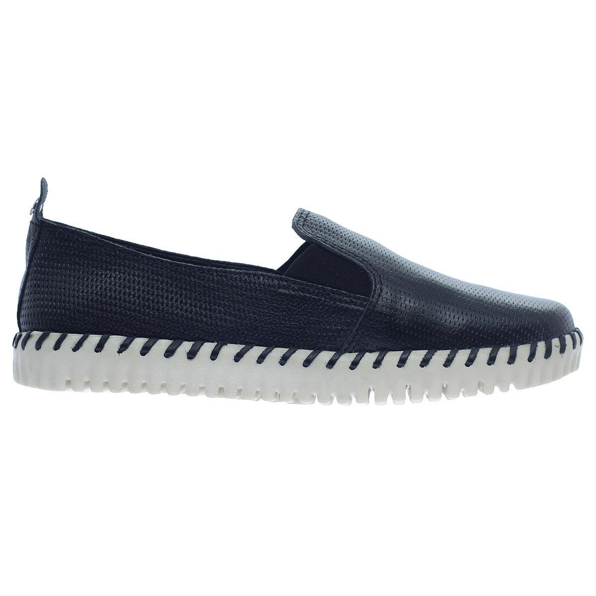 Tênis Slip On Feminino Bottero Firenze Couro Preto