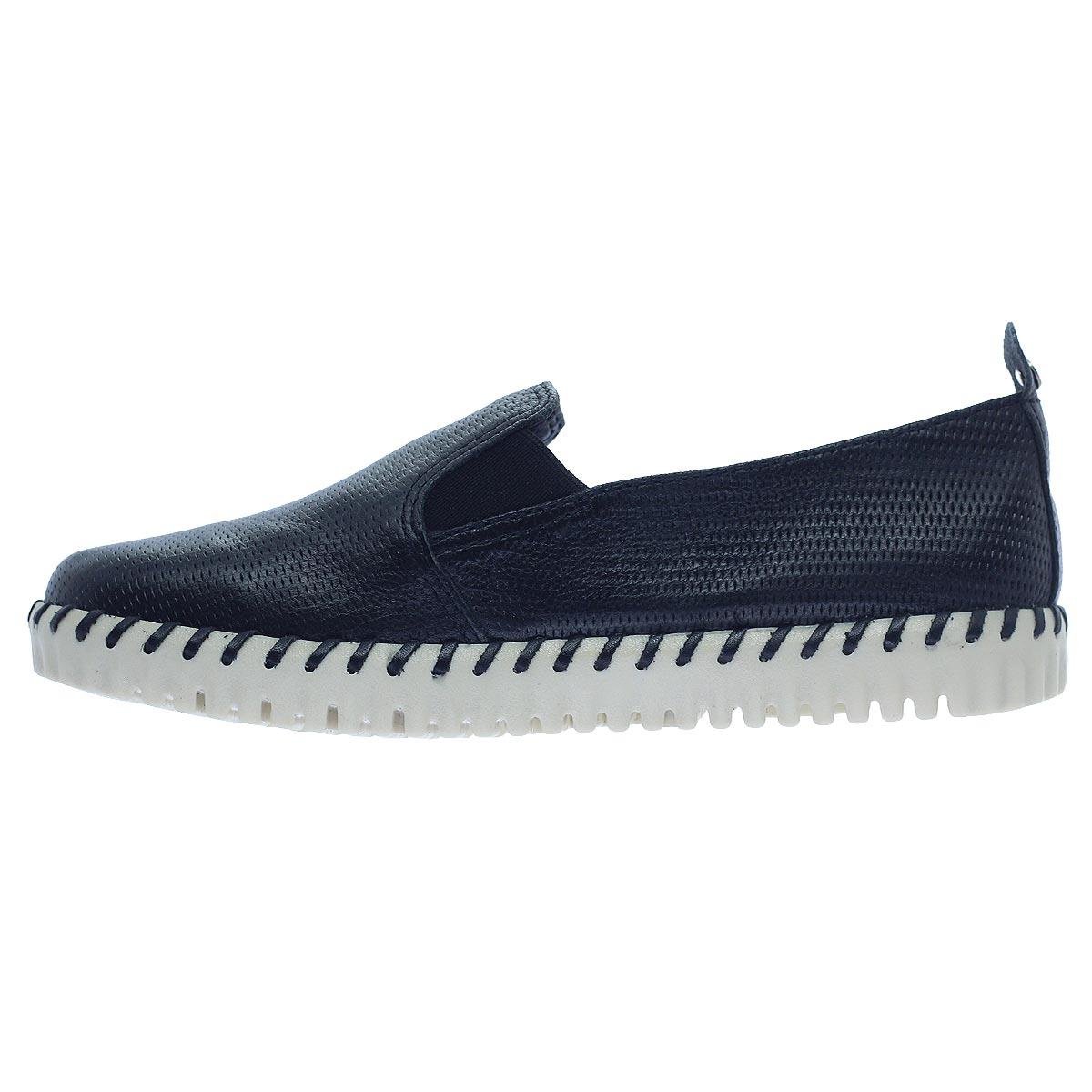 Tênis Slip On Feminino Bottero Firenze Couro Preto Preto 2