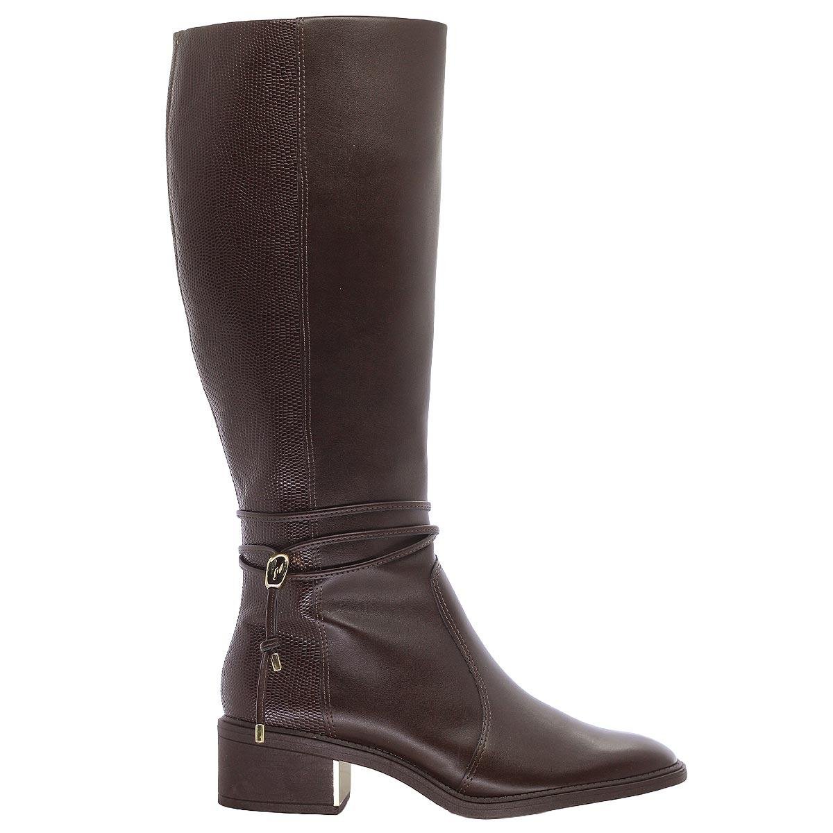 Bota Cano Longo Feminino Ramarim Marrom