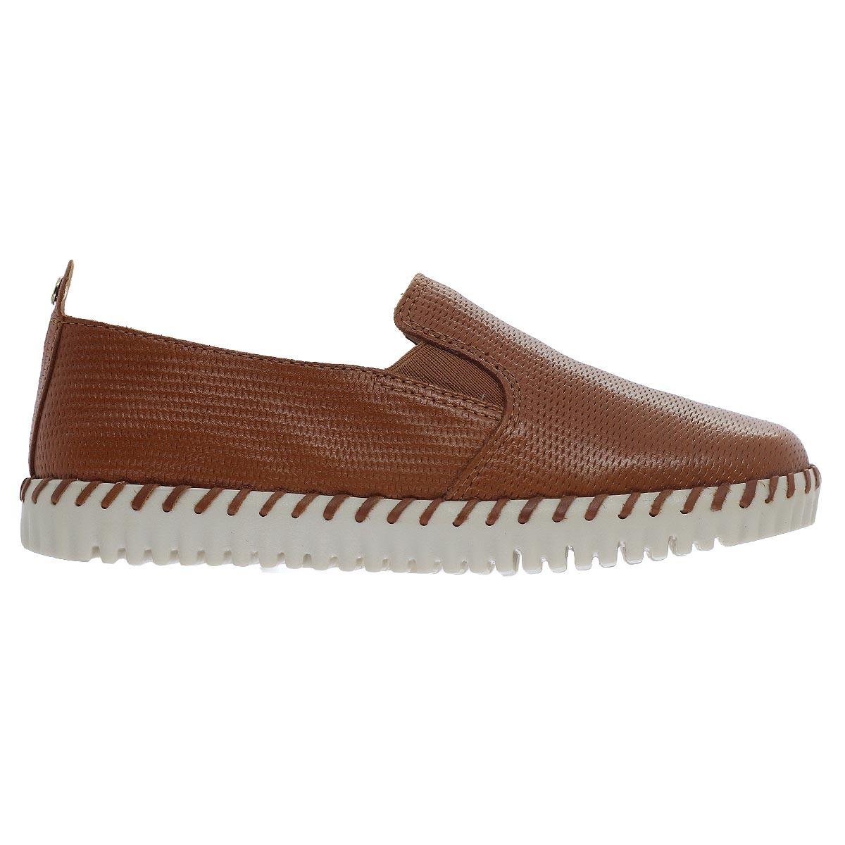 Tênis Slip On Feminino Bottero Firenze Couro Caramelo