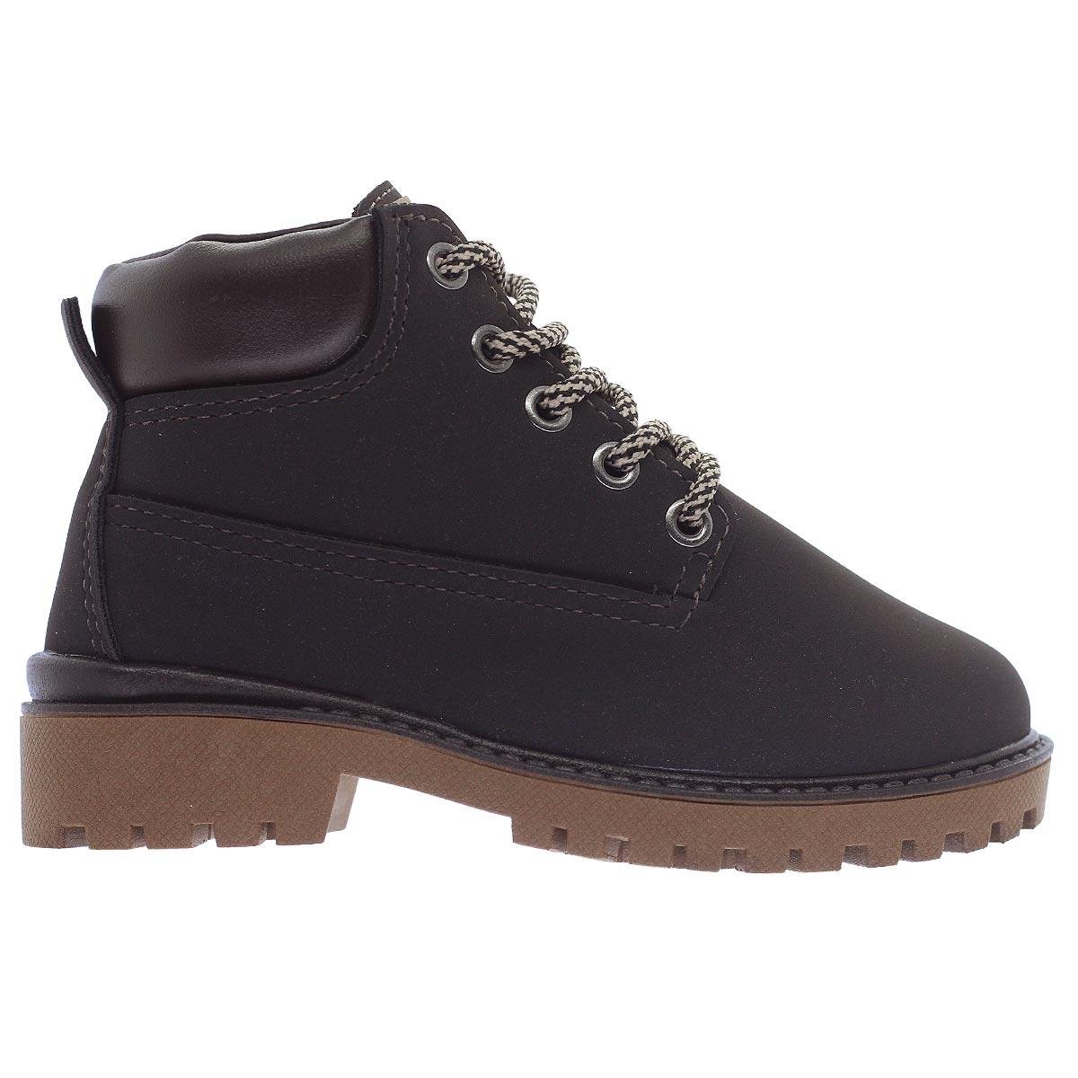 Bota Coturno Infantil Menino Molekinho 2144.214 Marrom