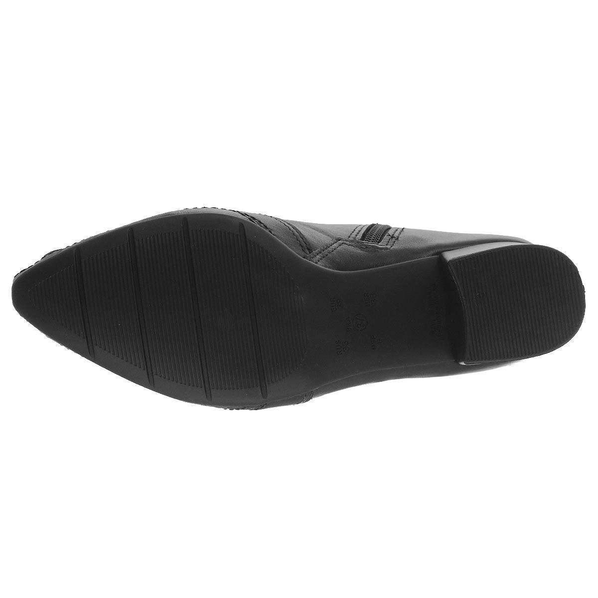 Bota Cano Curto Engomado Feminino Ramarim Preto Preto 4