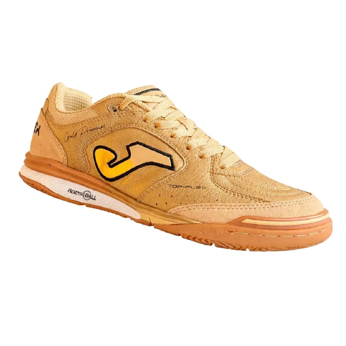 Chuteira Masculina Indoor Joma Gold Premium Top Flex Dourado Dourado 2