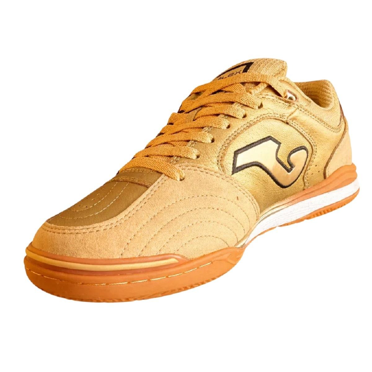 Chuteira Masculina Indoor Joma Gold Premium Top Flex Dourado Dourado 3