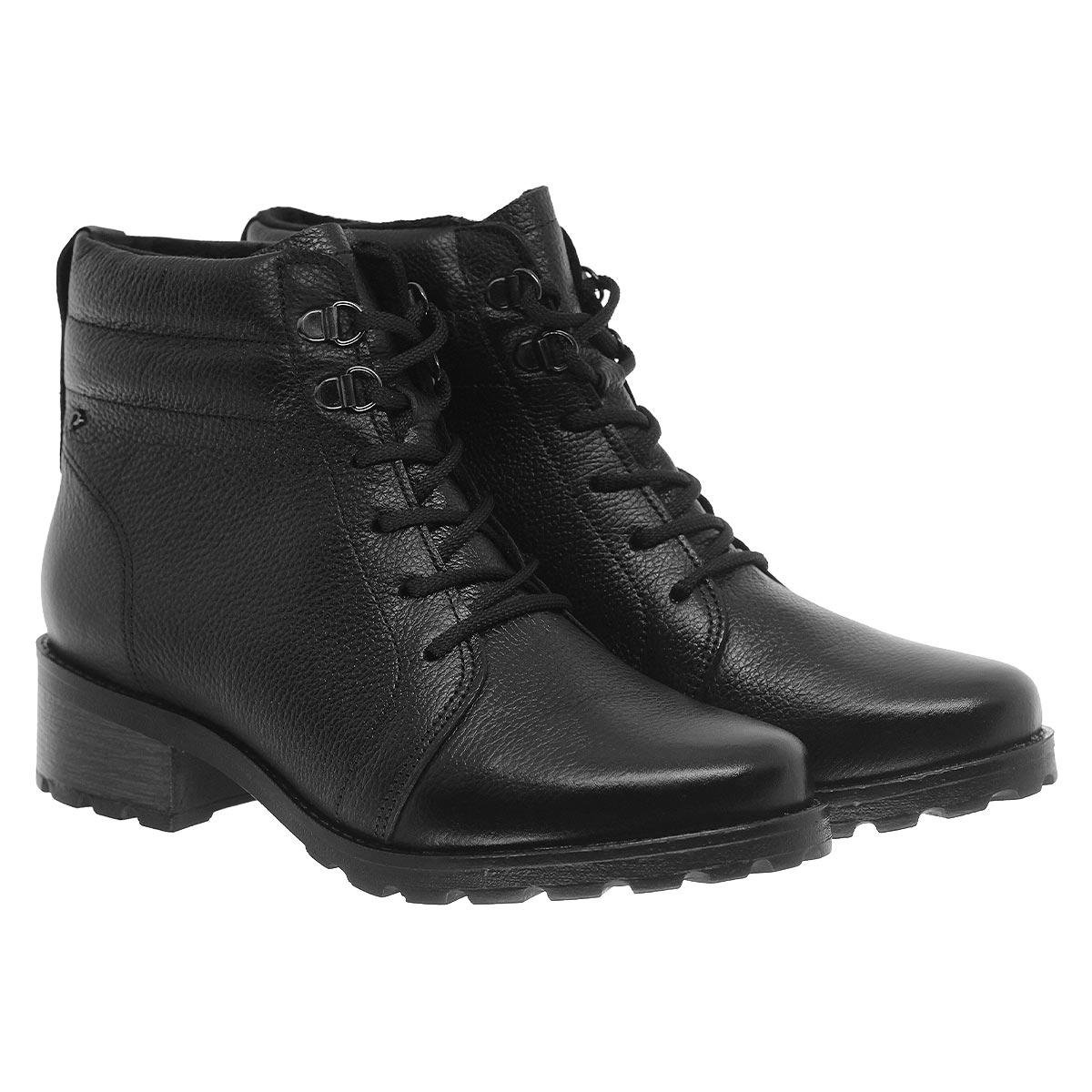 Coturno Feminino Pegada 281422 Preto Preto 3