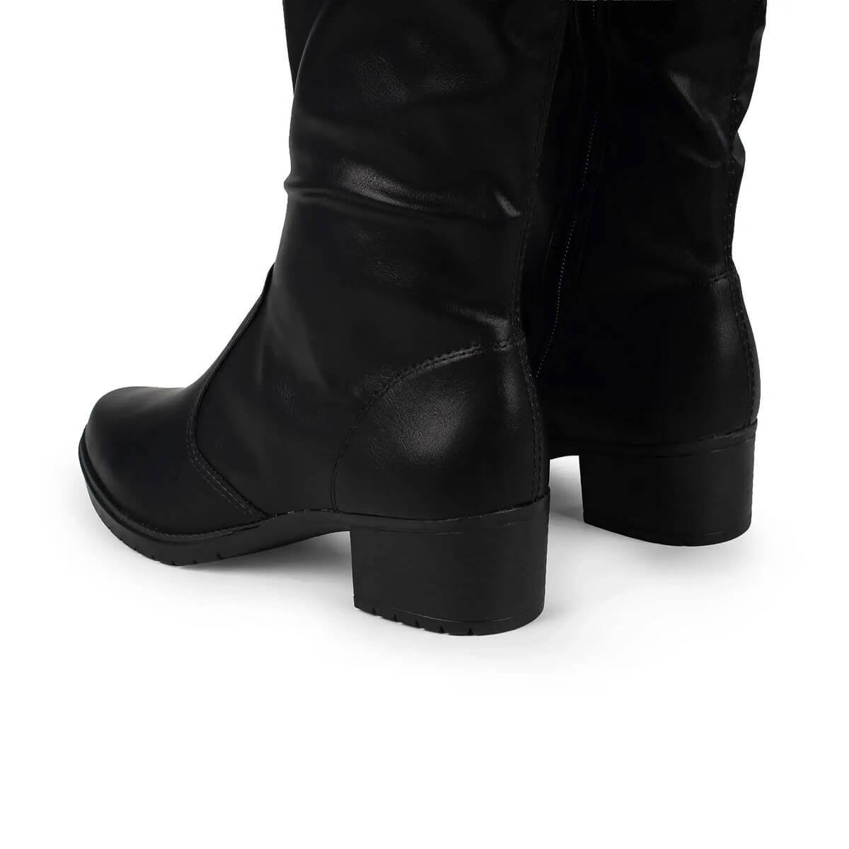 Bota Cano Longo Feminina Mississipi J0332 Preta Preto 4