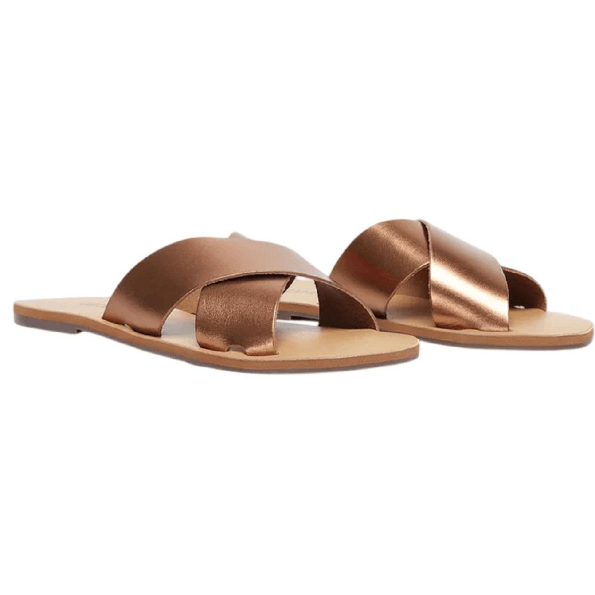 Rasteira Feminina Anacapri C3001400040107 Bronze Dourado 2