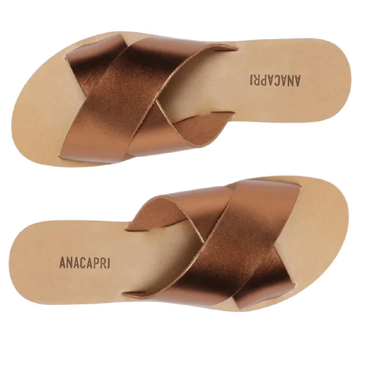 Rasteira Feminina Anacapri C3001400040107 Bronze Dourado 4
