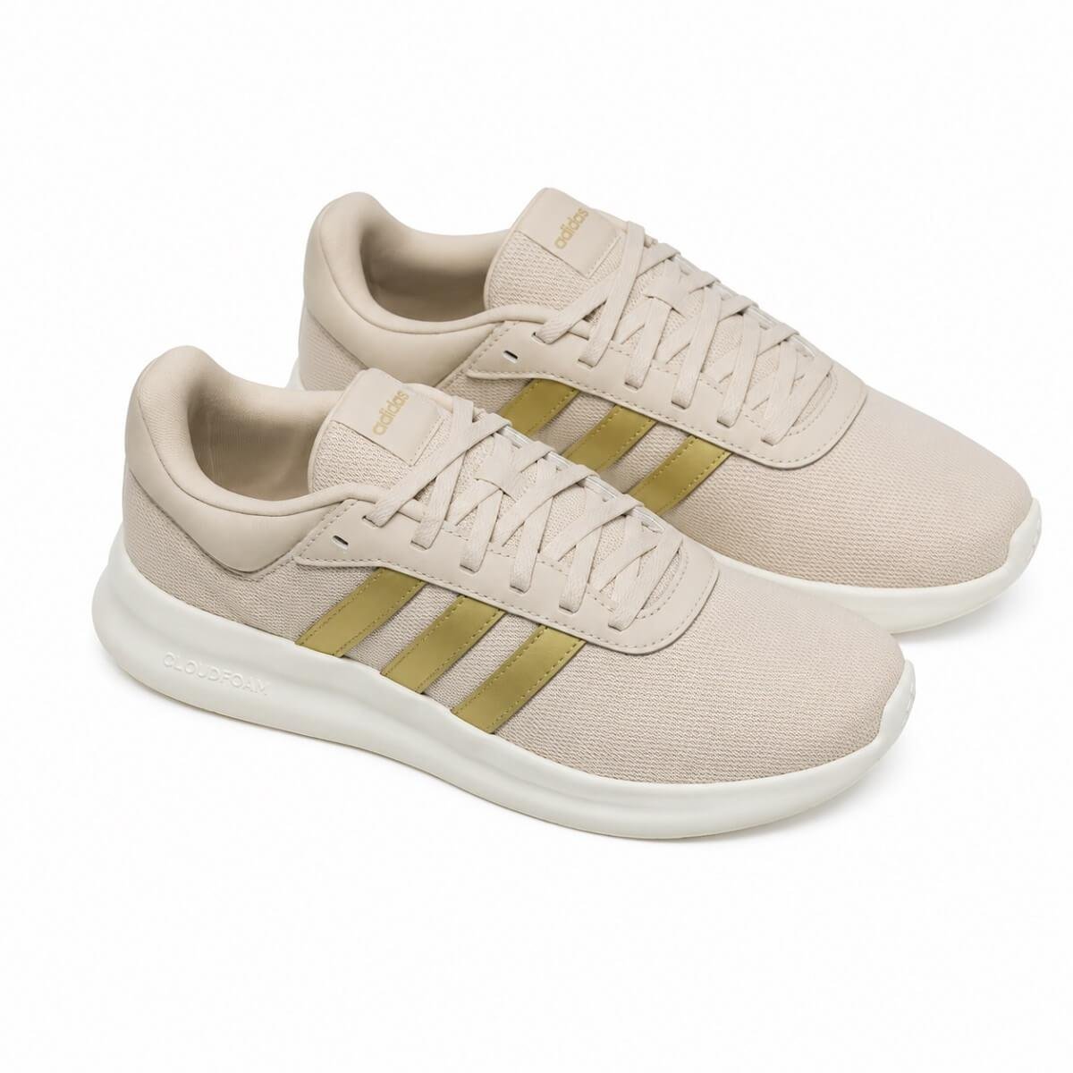 Tênis Esportivo Feminino Adidas Lite Racer 4.0 JQ9873 Bege Bege 3