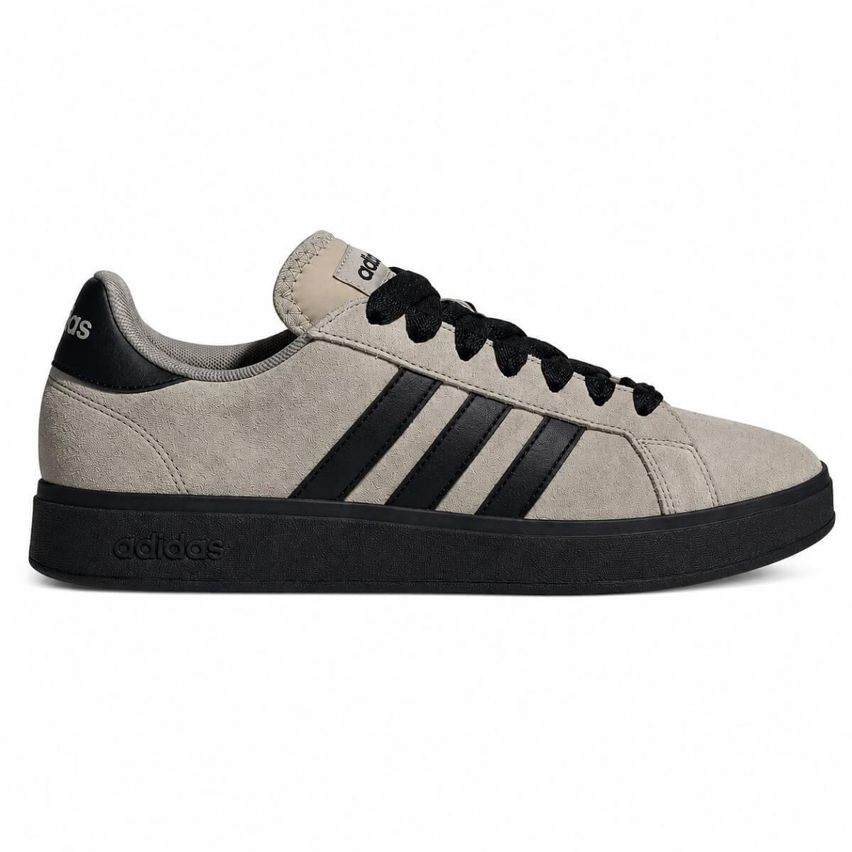 Tênis Casual Masculino Grand Court Base 00s Adidas IH1665 Caqui Cinza 1