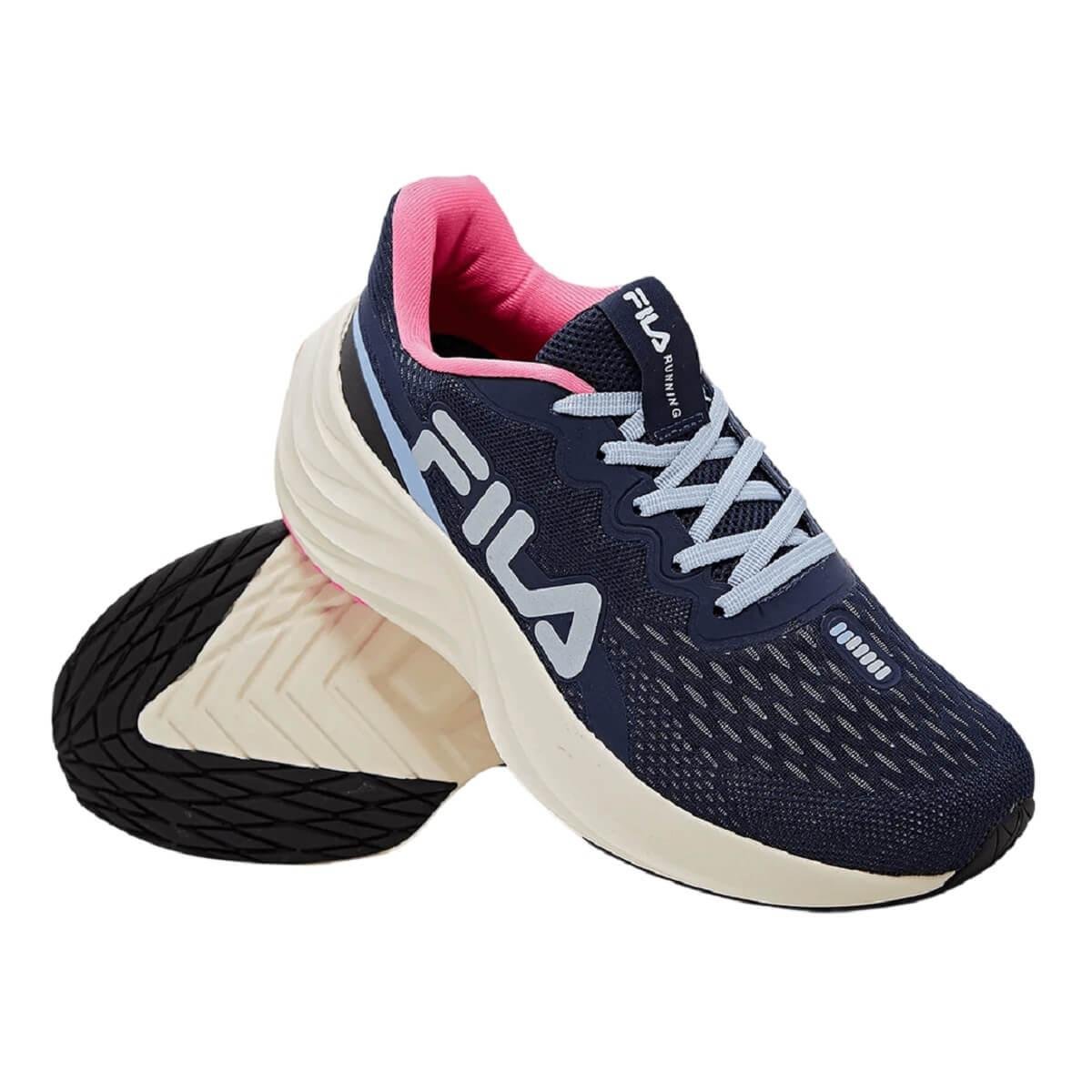 Tênis Esportivo Feminino Fila Comet 2 Preto Marinho 4