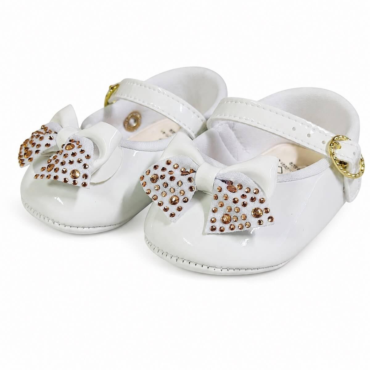 Sapatilha Infantil Bebe Menina Pimpolho 110520C Branca Branco 3