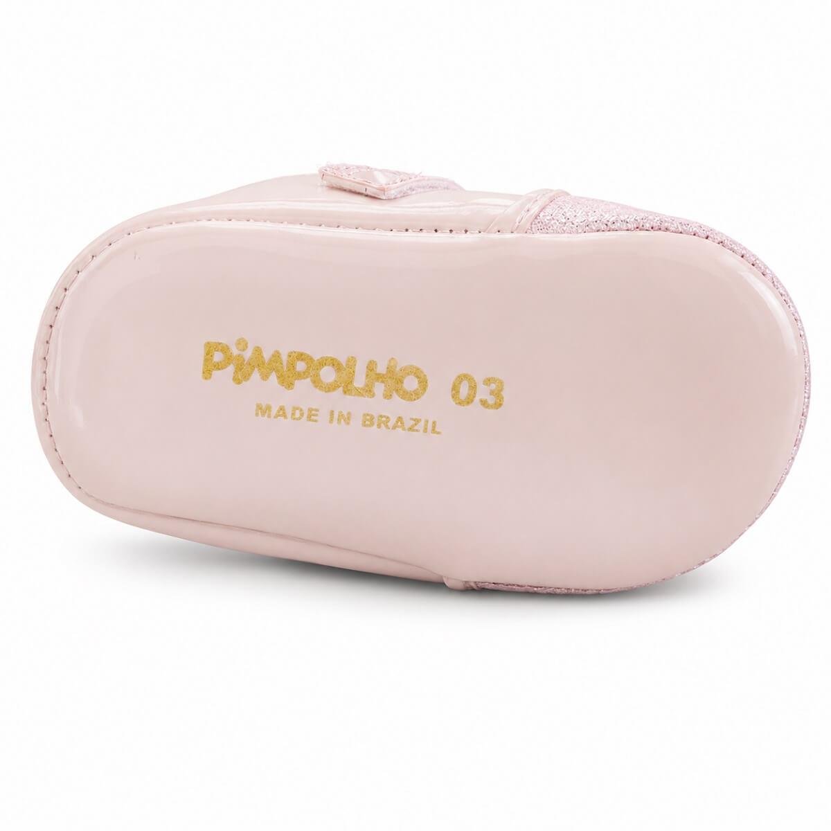 Sapatilha Infantil Bebe Menina Pimpolho 110525C Rosa Rosa 4
