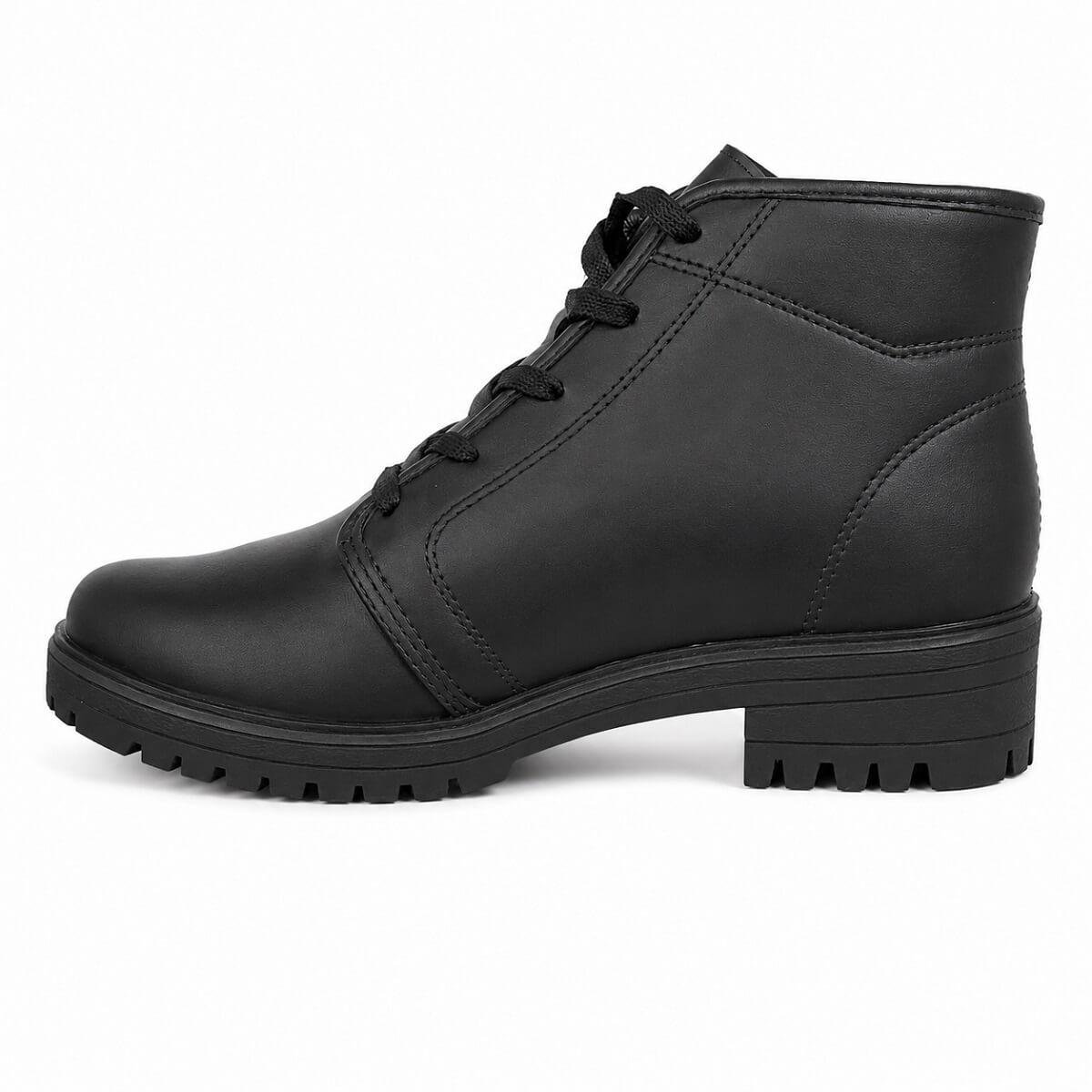 Bota Coturno Feminina Mississipi J1361 Preta Preto 2
