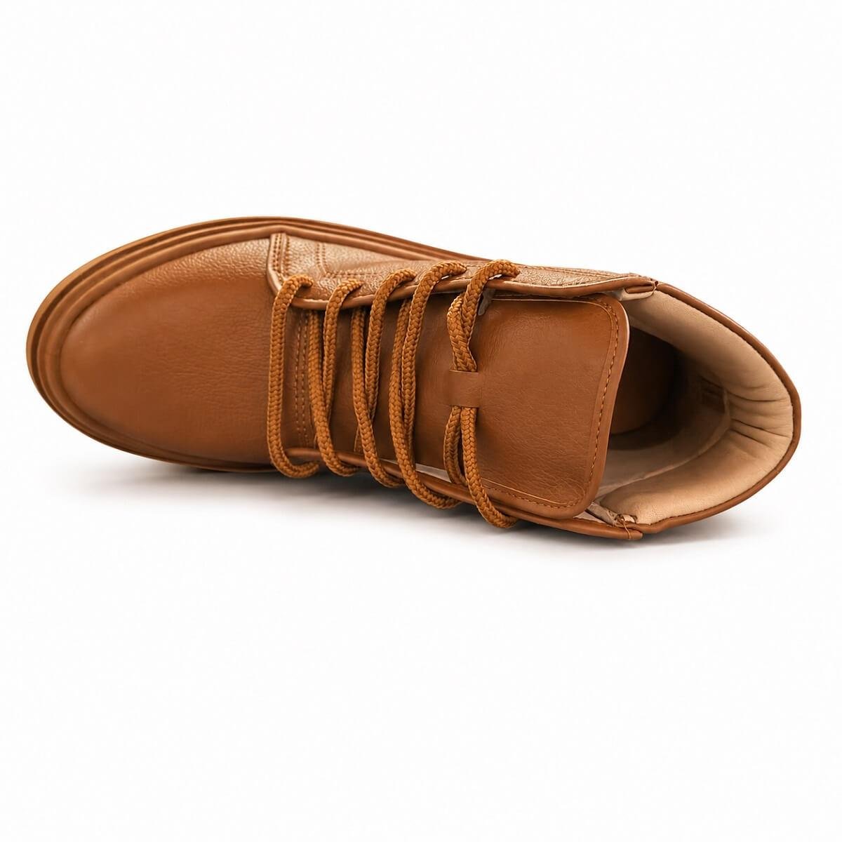 Bota Coturno Feminina Tratorado Moleca 5344.202 Caramelo Marrom 3