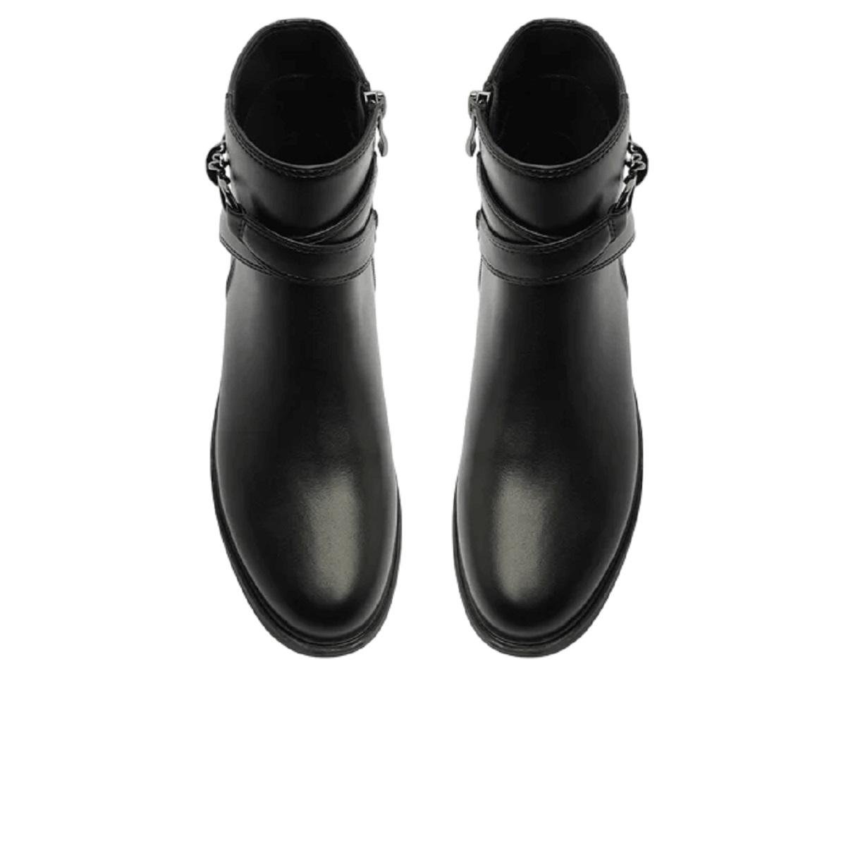 Bota Cano Curto Feminina Anacapri C30775 Preta Preto 4