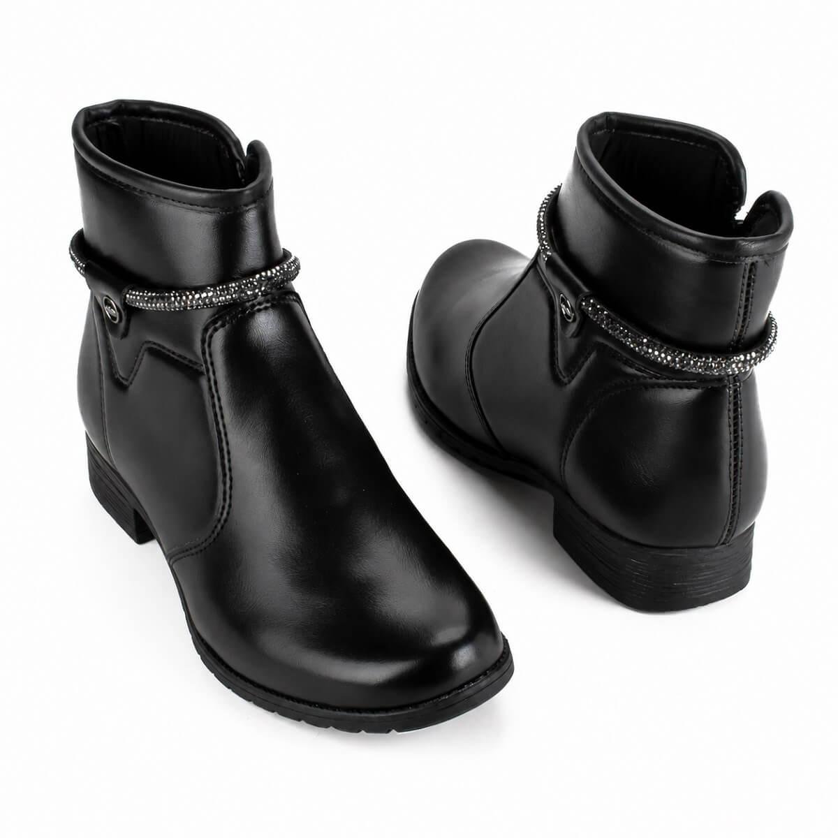 Bota Cano Curto Feminina Dakota D2182 Preta Preto 5