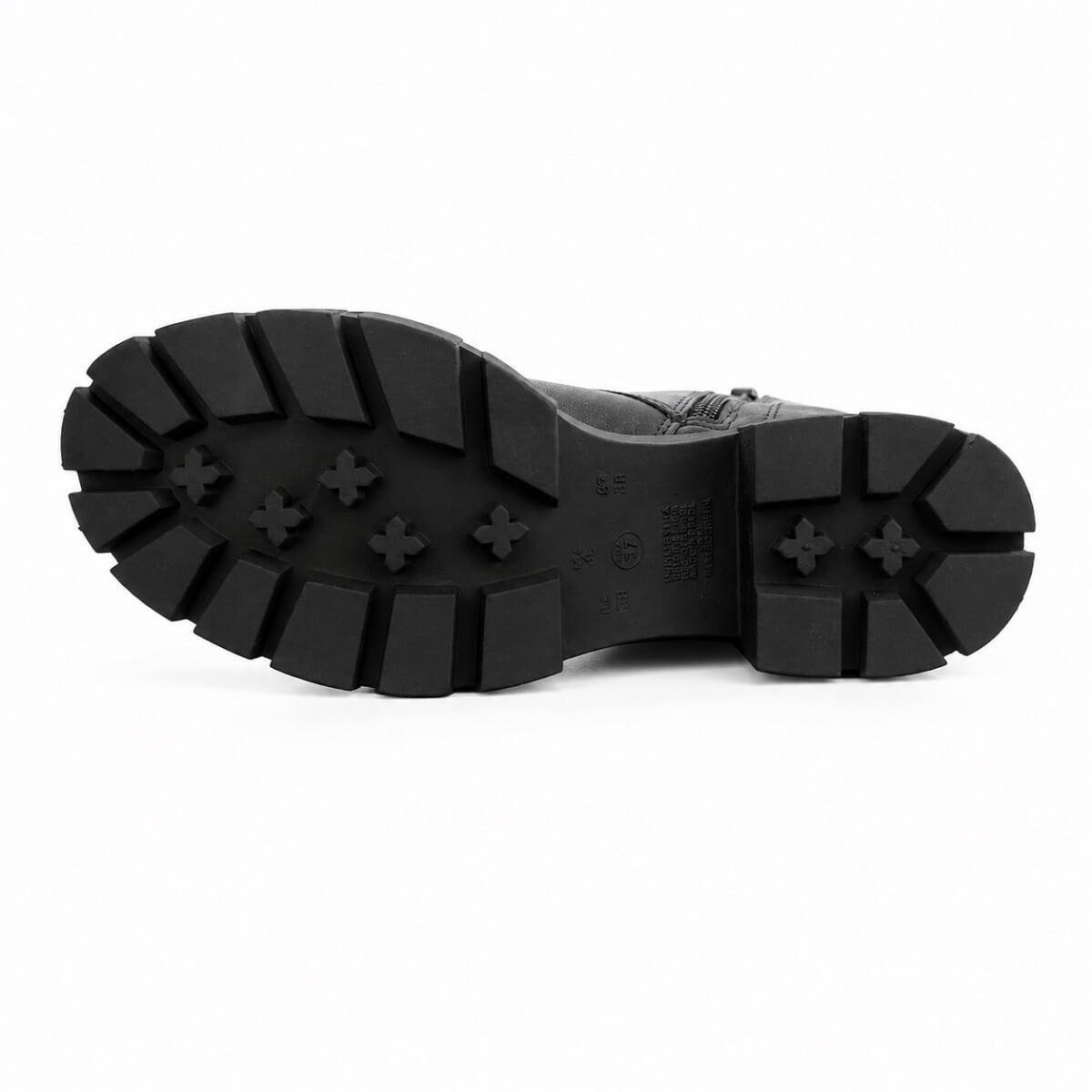 Bota Coturno Feminina Via Marte 001-005-01 Preta Preto 4