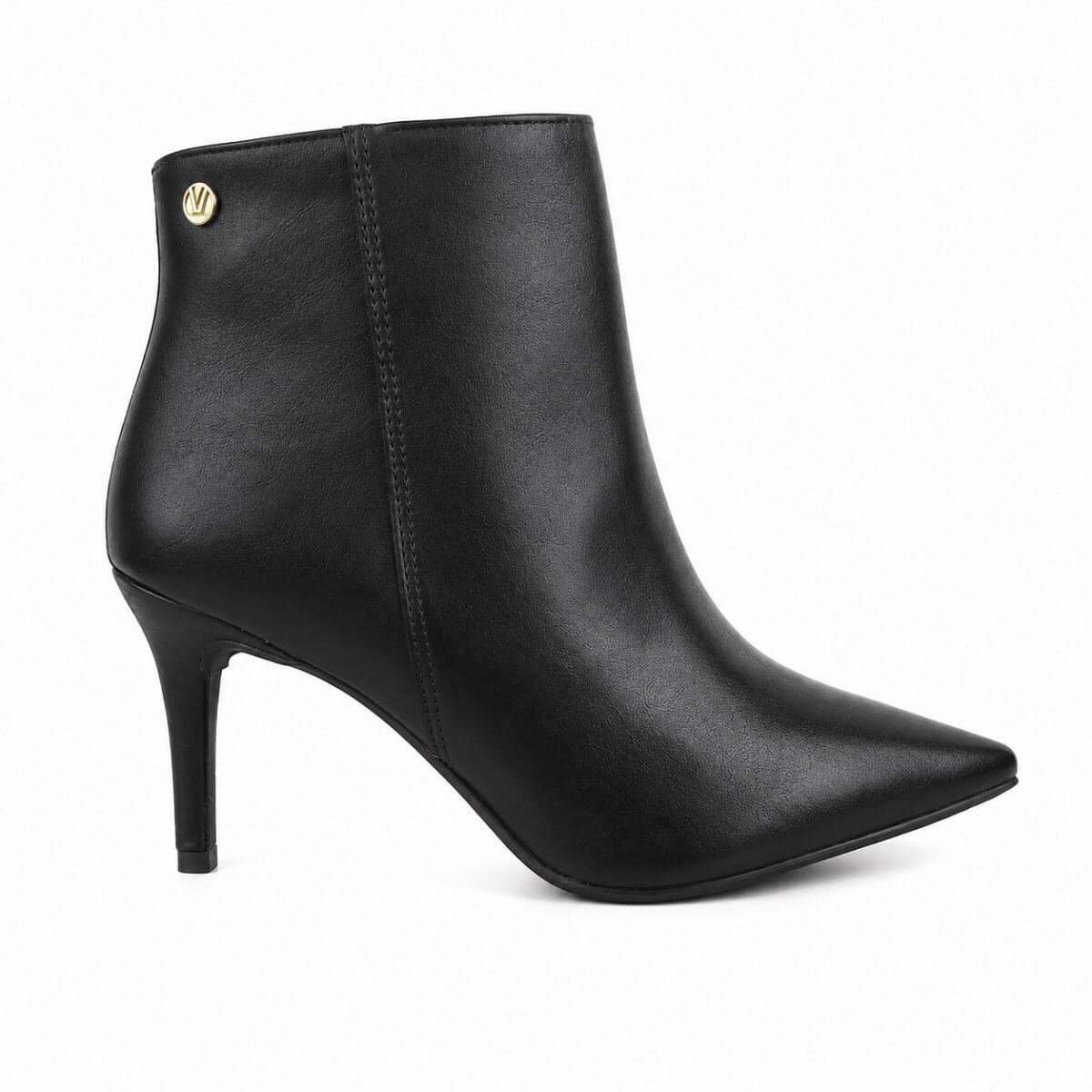 Bota Cano Curto Feminino Vizzano 3112.100 Preta