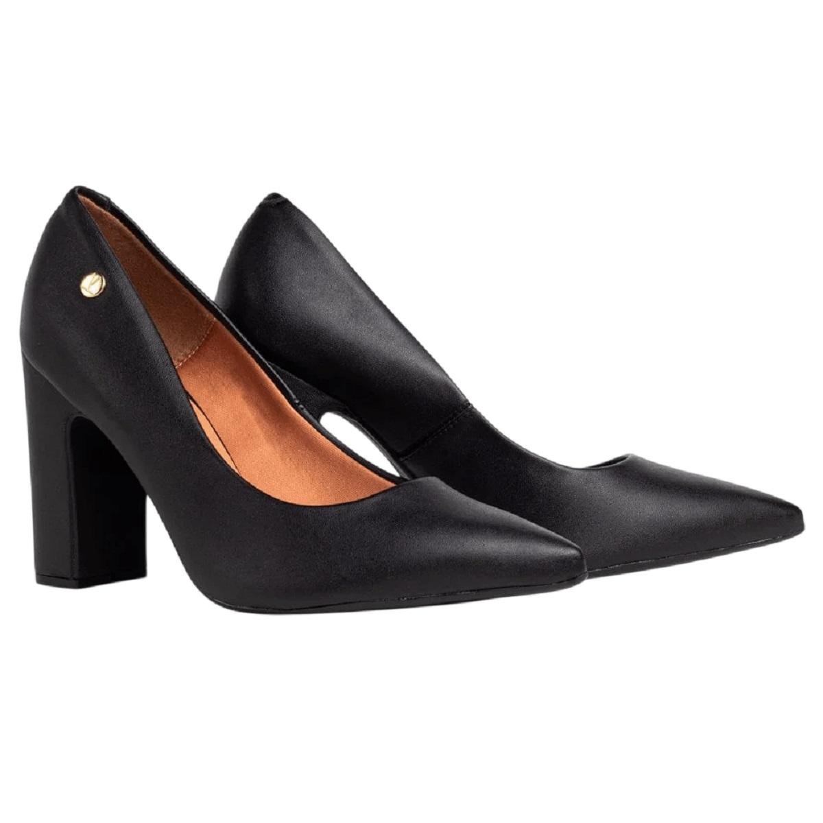 Sapato Salto Alto Feminino Vizzano 1285.400 Preto Preto 2