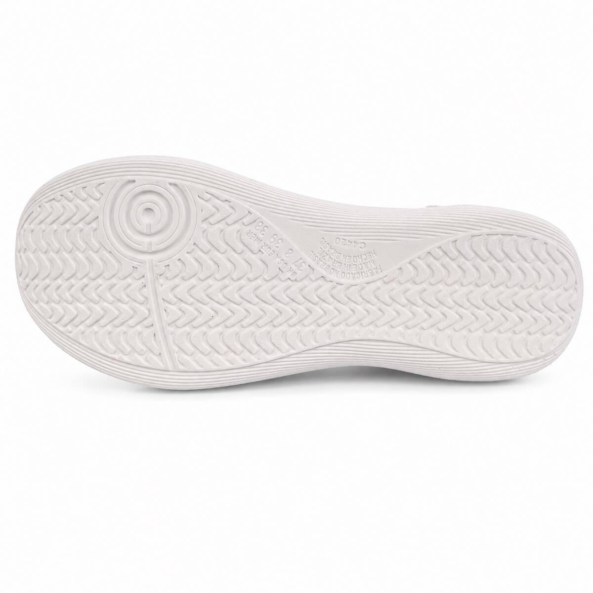 Tenis Feminino Kolosh Casual C4424 Creme Branco 4