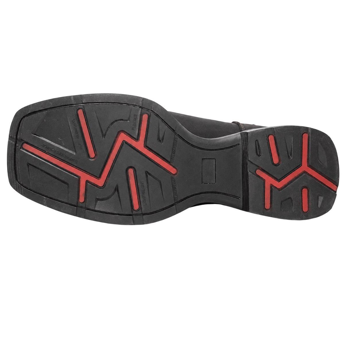 Bota Texana Masculina Cano Médio Big Bull Country Bordada Marrom Marrom 5