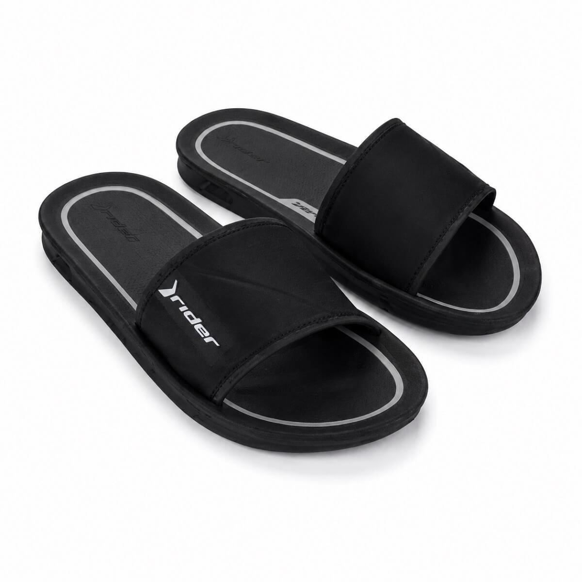 Chinelo Slide Masculino Rider Street 11578 Preto Preto 2