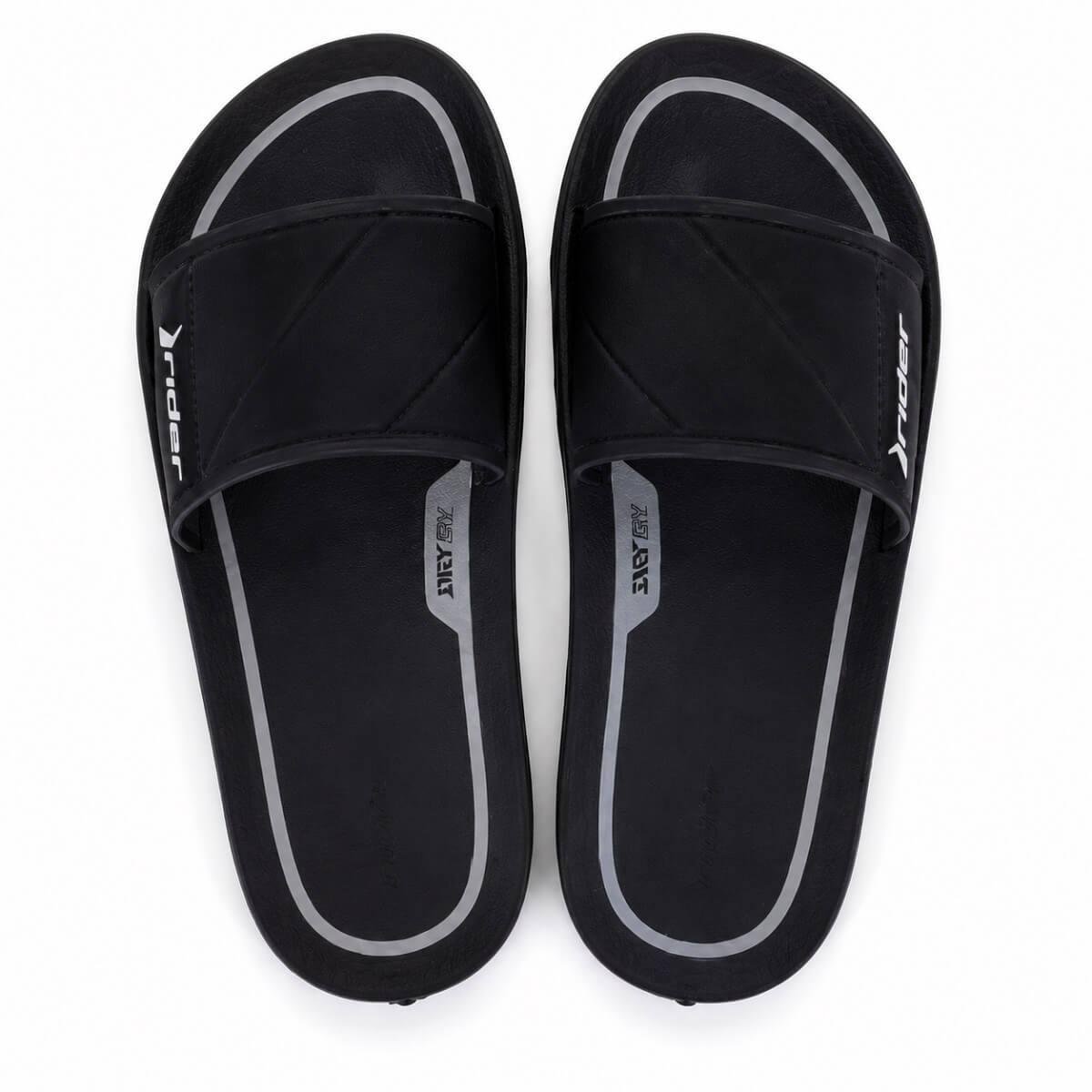 Chinelo Slide Masculino Rider Street 11578 Preto Preto 3