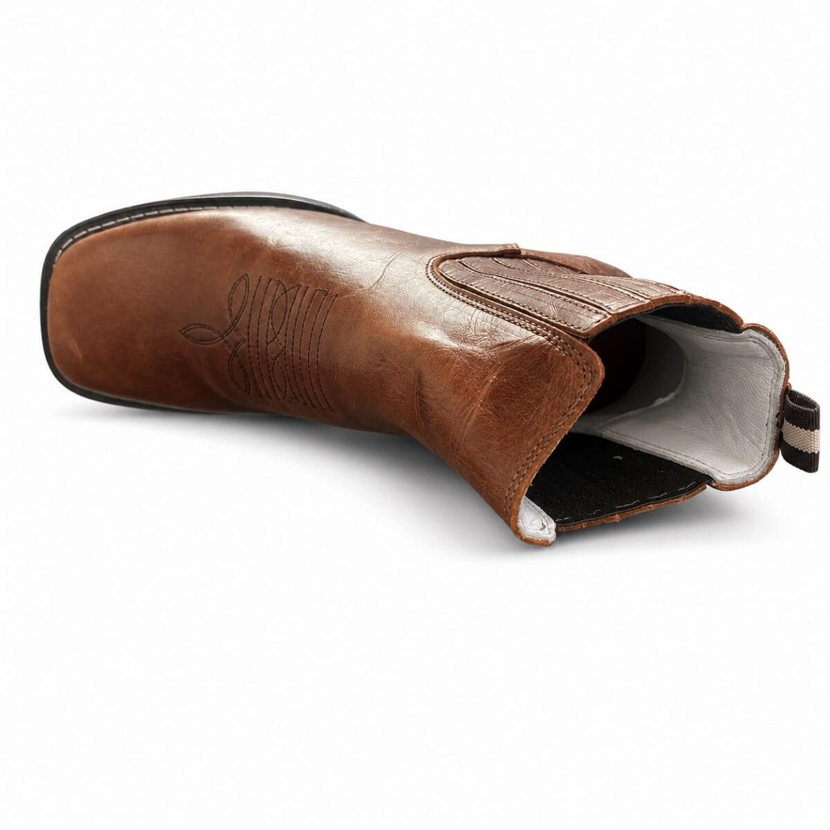 Botina Country Masculina Big Bull Boots 2750 Marrom Marrom 3