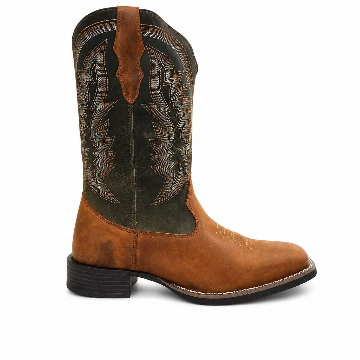 Bota Texana Masculina Cano Médio Big Bull Country 900-440C Marrom