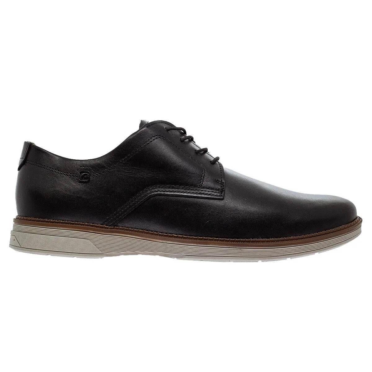 Sapato Social Pegada 126702 Couro Preto