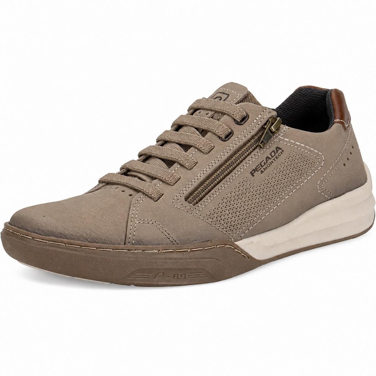 Sapatênis Masculino Pegada 111002 Areia Areia 3