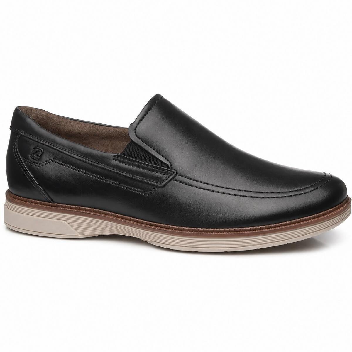 Sapato Social Pegada 126703 Couro Preto