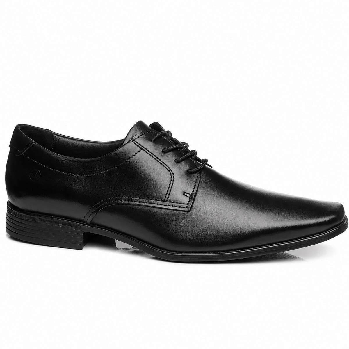 Sapato Social Pegada 127003 Couro Preto