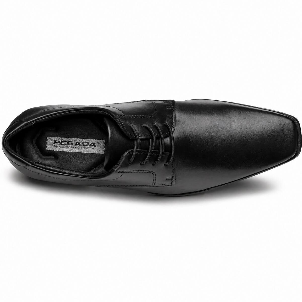 Sapato Social Pegada 127003 Couro Preto Preto 3