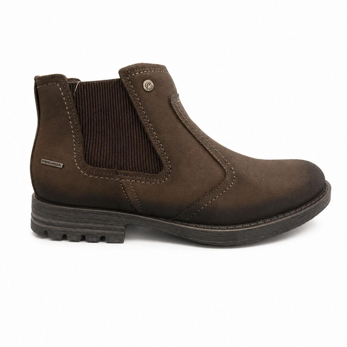 Botina Couro Masculino Pegada 180788 Marrom