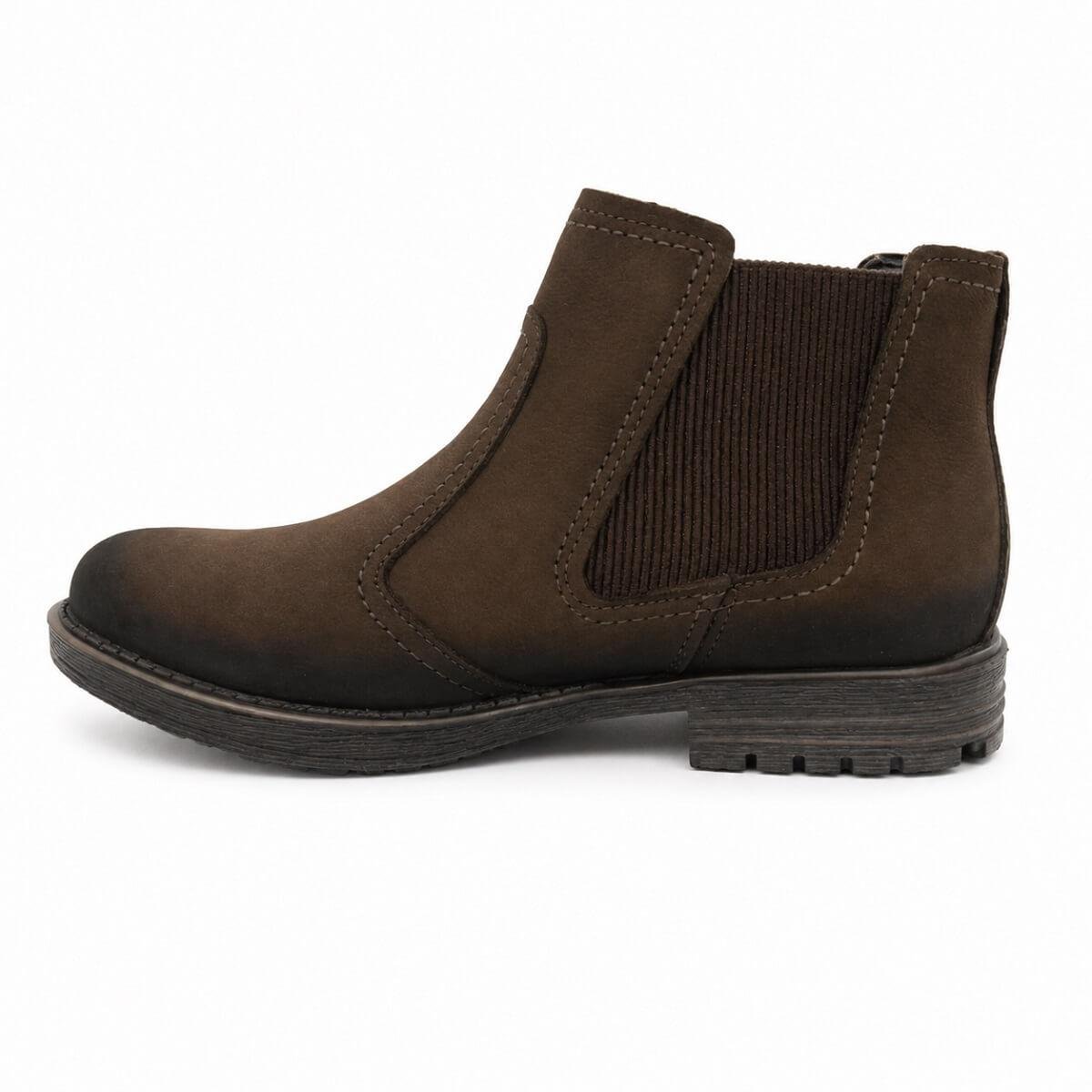 Botina Couro Masculino Pegada 180788 Marrom Marrom 3