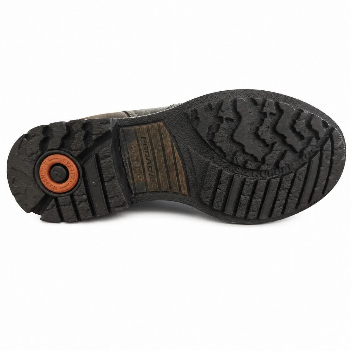 Botina Couro Masculino Pegada 180788 Marrom Marrom 4