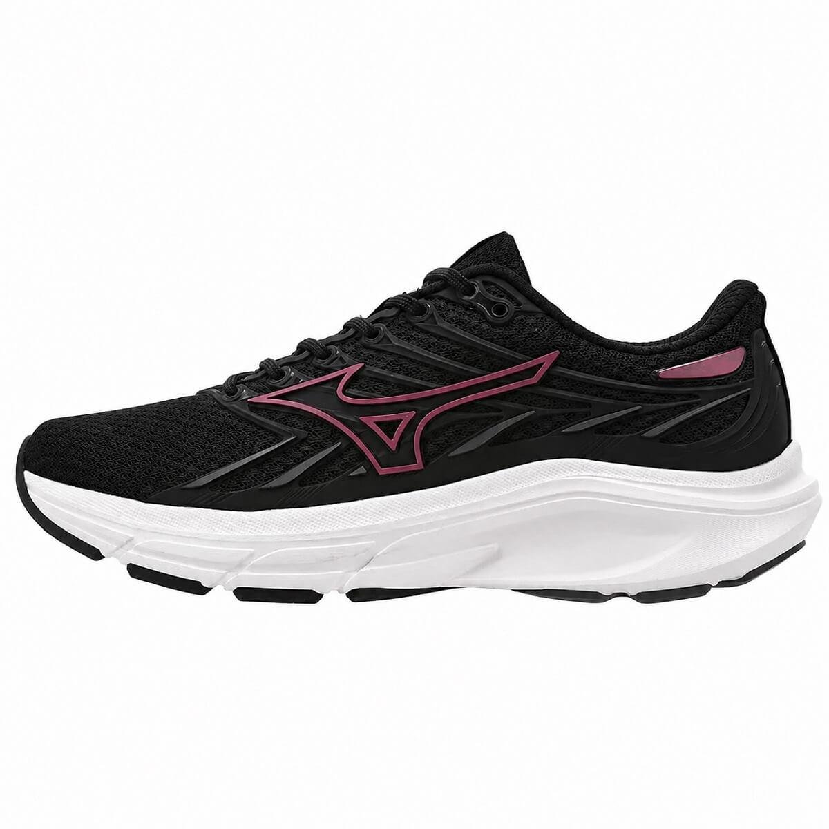 Tênis Esportivo Feminino Mizuno Jet 8 Preto Preto 2