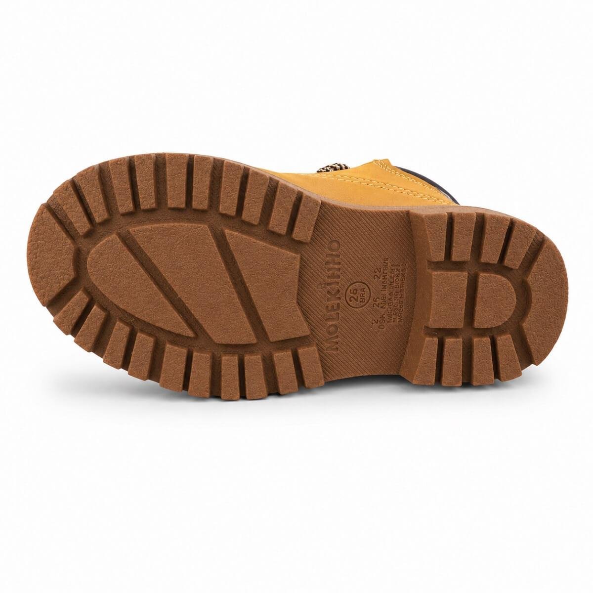 Coturno Infantil Menino Molekinho 2144.214 Mostarda
